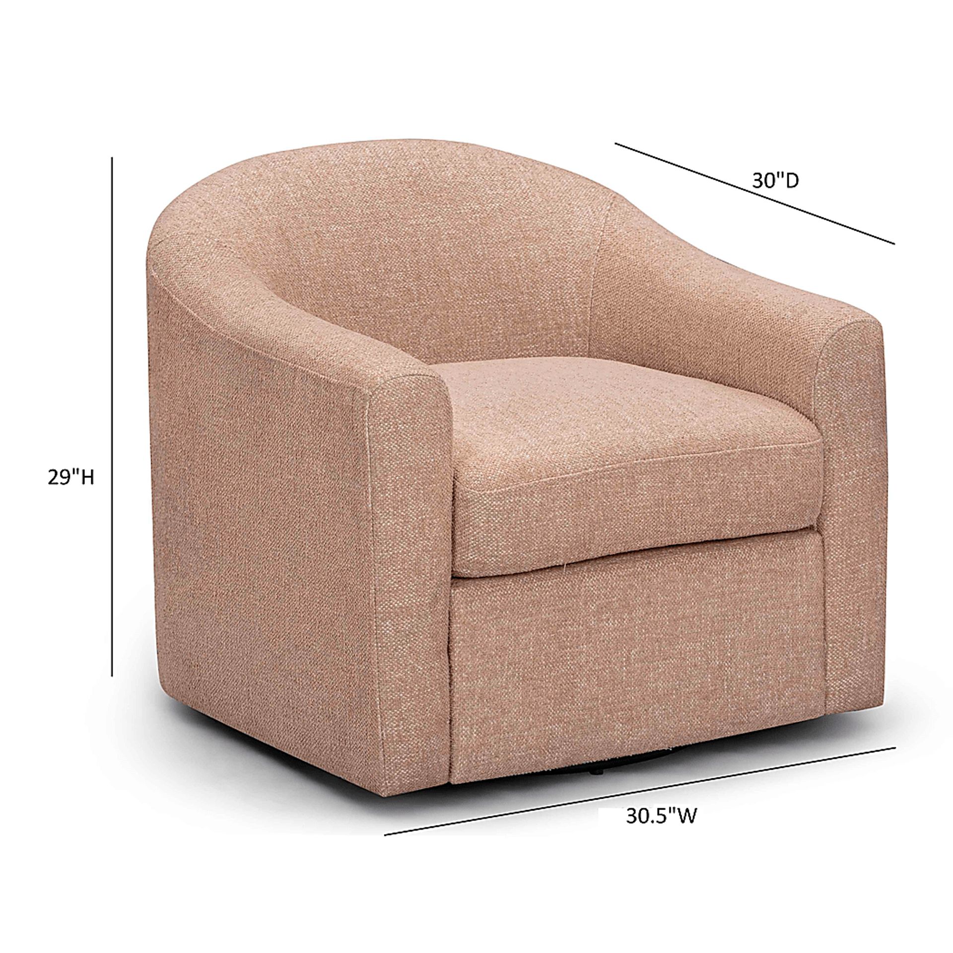 Shealynn Blush Swivel Accent Chair - Image 7