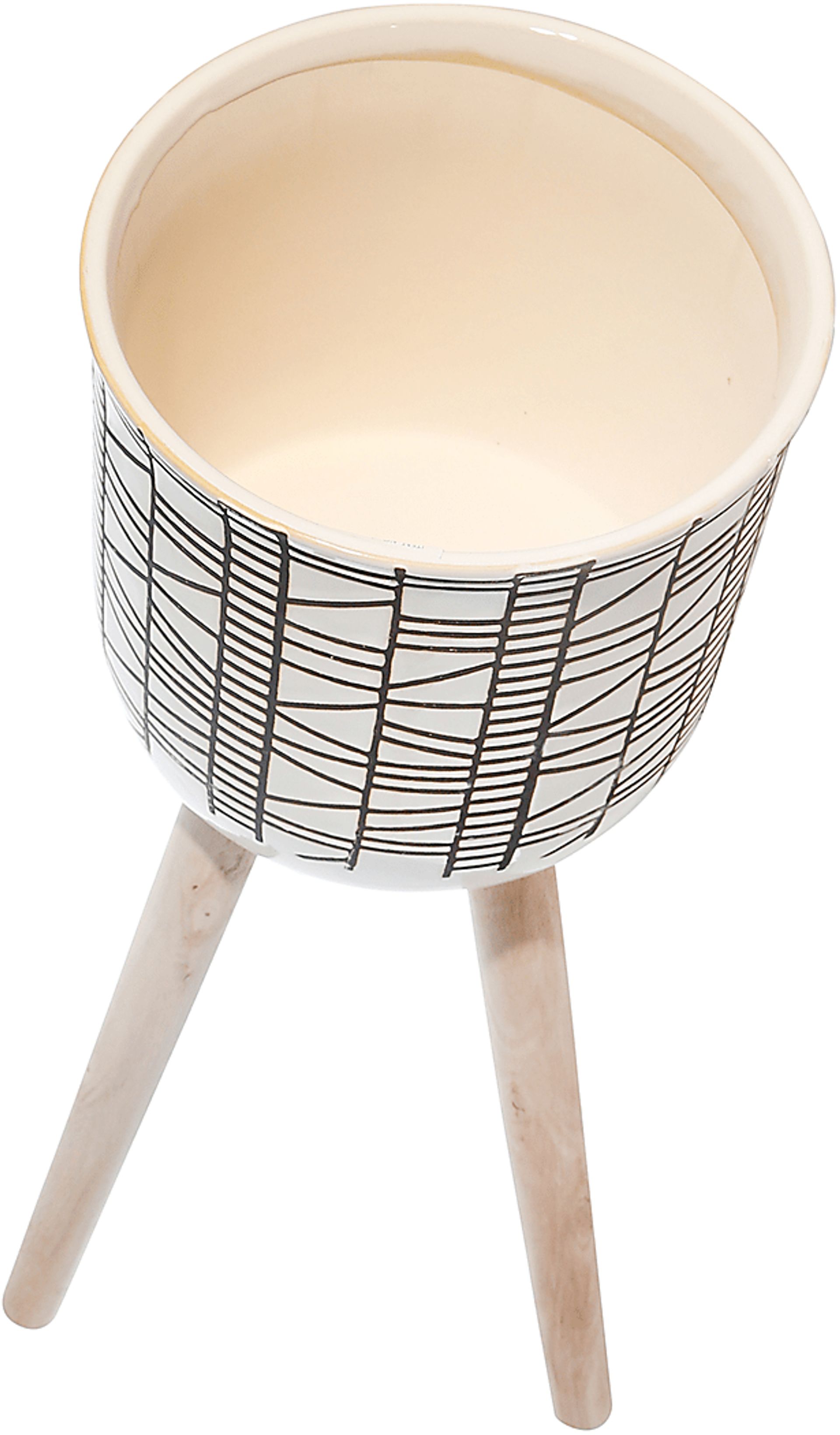 Shebia Ivory Planter, Set of 2 - Image 3
