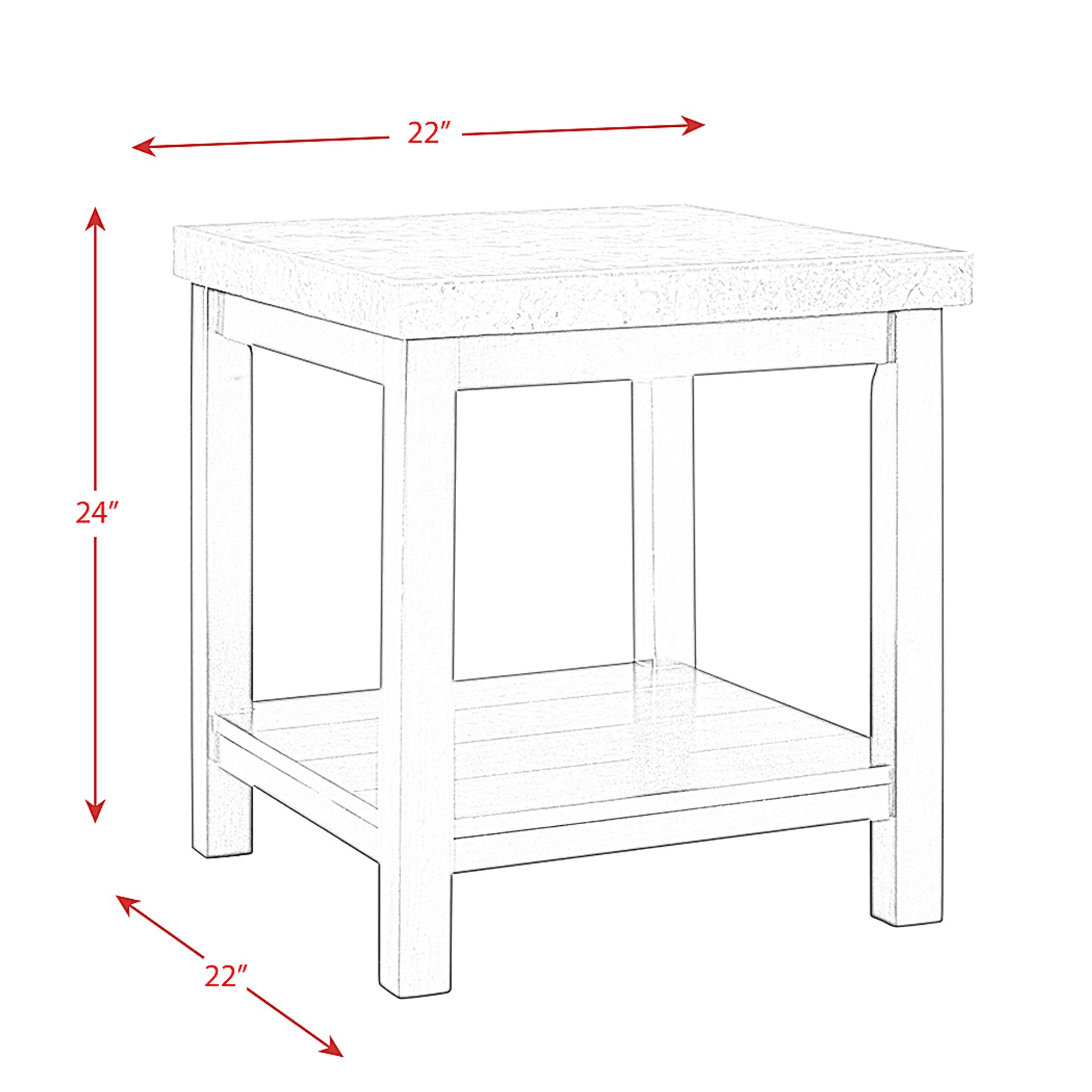 Sheepberry Espresso End Table - Image 8