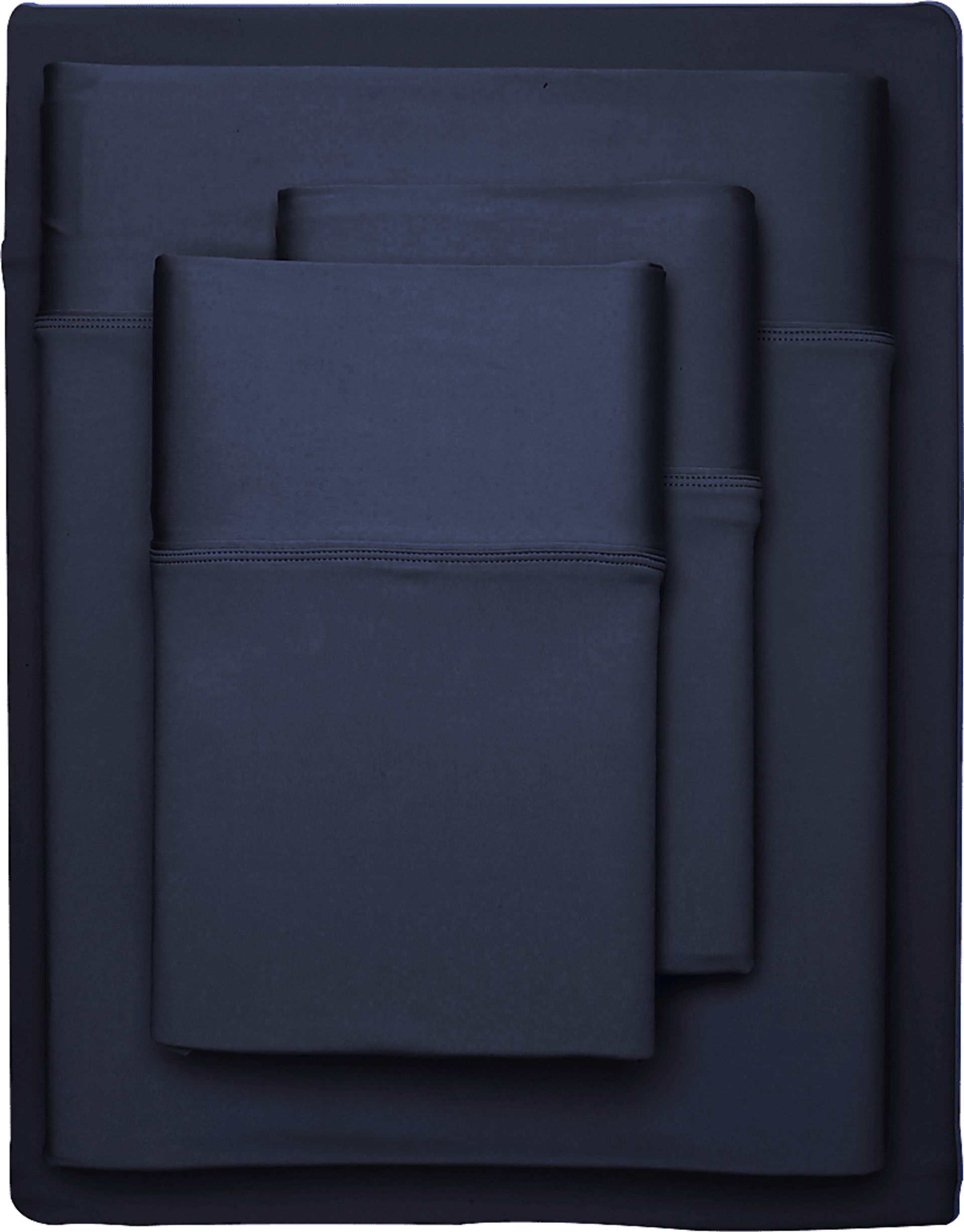 SHEEX Recovers Gen 2 Navy 4 Pc Queen Bed Sheet Set - Image 2