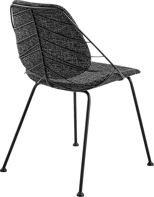 Sheffer Black Side Chair - Thumbnail - Image 4