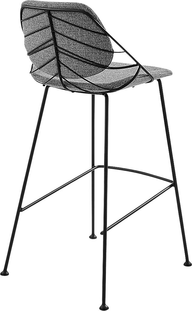 Sheffer Light Gray Bar Stool - Thumbnail - Image 3