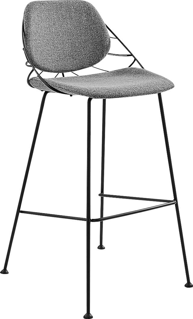Sheffer Light Gray Bar Stool - Thumbnail - Image 1