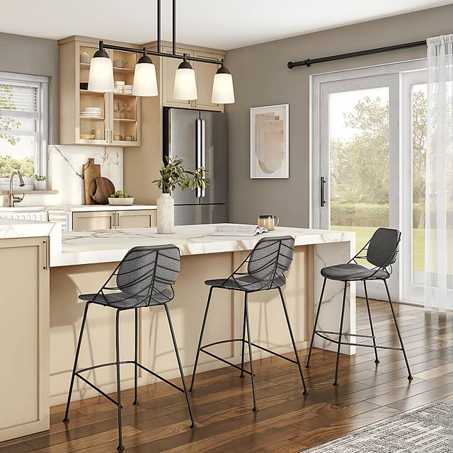 Sheffer Light Gray Counter Stool - Thumbnail - Image 2