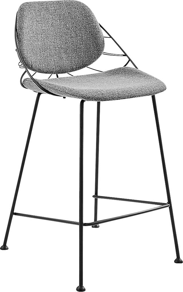 Sheffer Light Gray Counter Stool - Thumbnail - Image 1