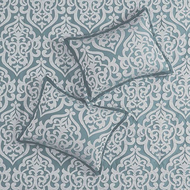 Shefflera Blue 8 Pc King Comforter Set - Thumbnail - Image 12