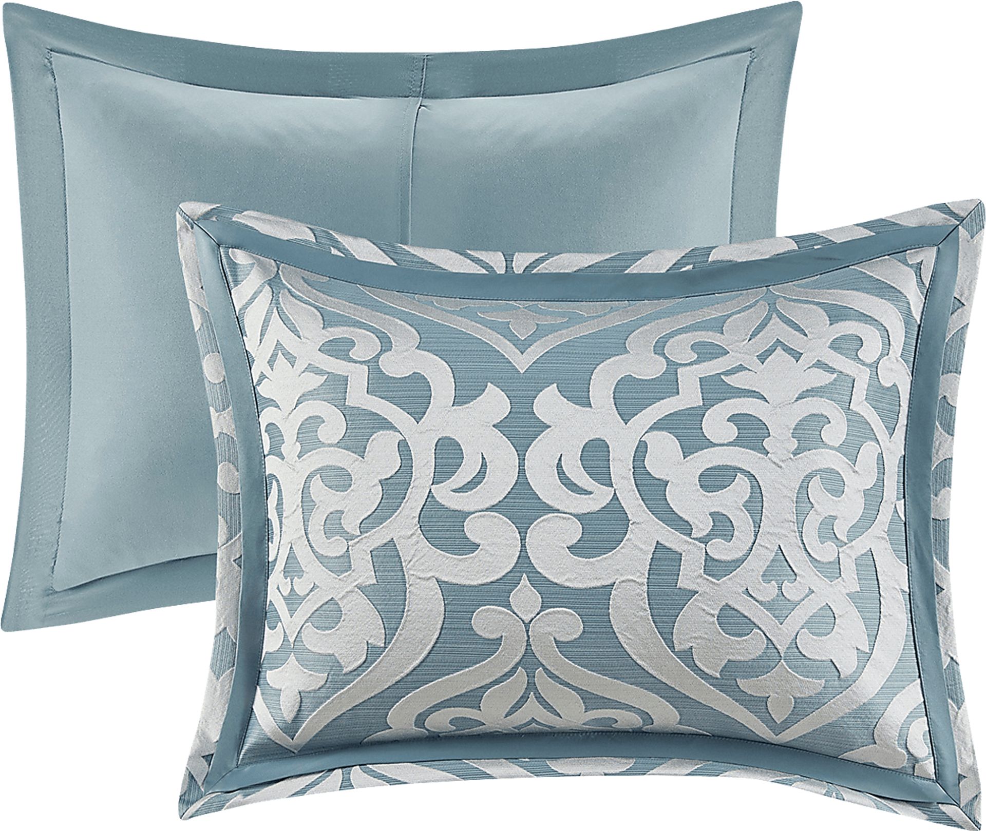 Shefflera Blue 8 Pc King Comforter Set - Image 4