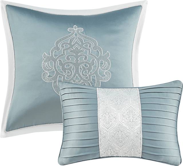 Shefflera Blue 8 Pc King Comforter Set - Thumbnail - Image 5