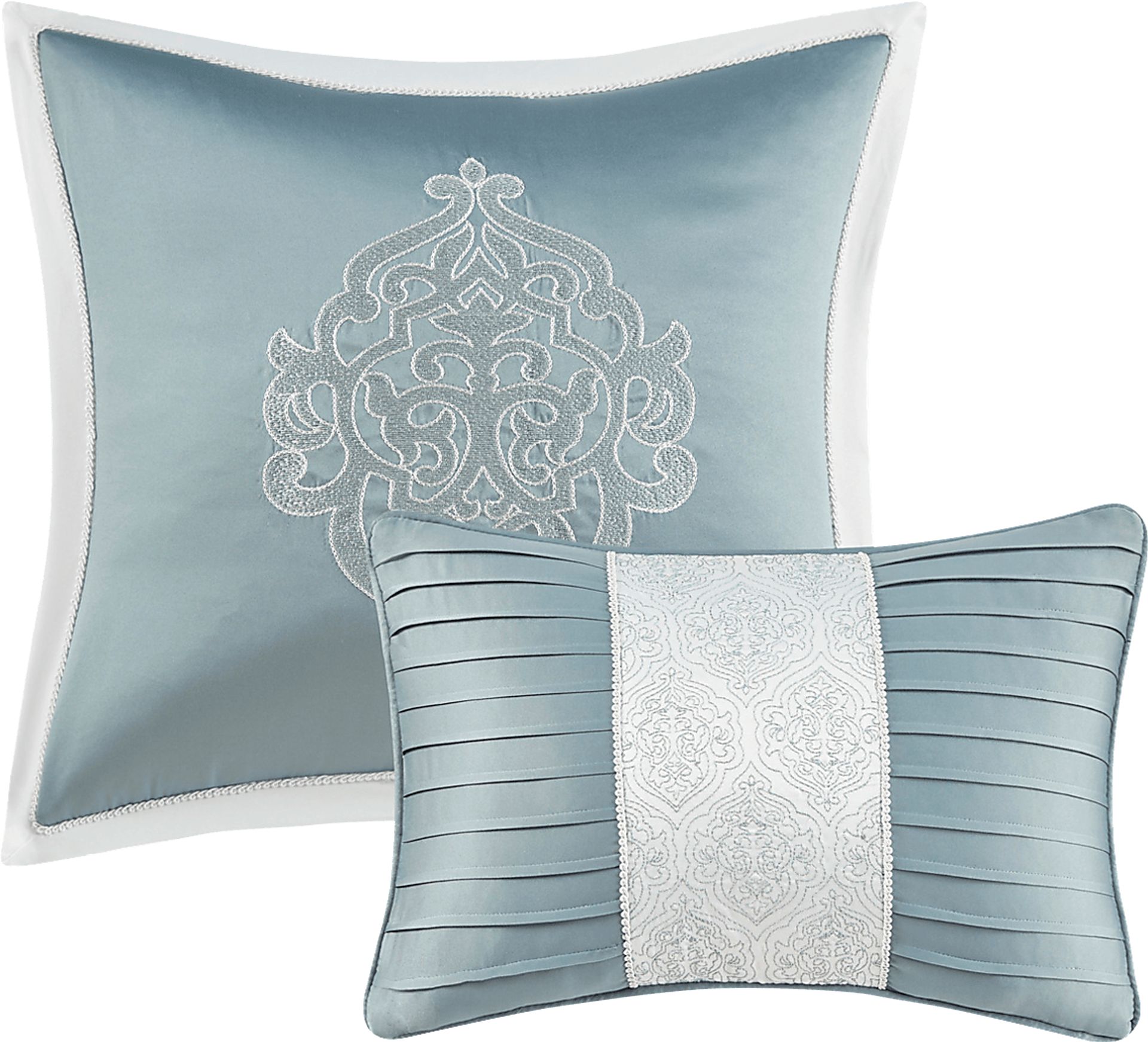 Shefflera Blue 8 Pc King Comforter Set - Image 5