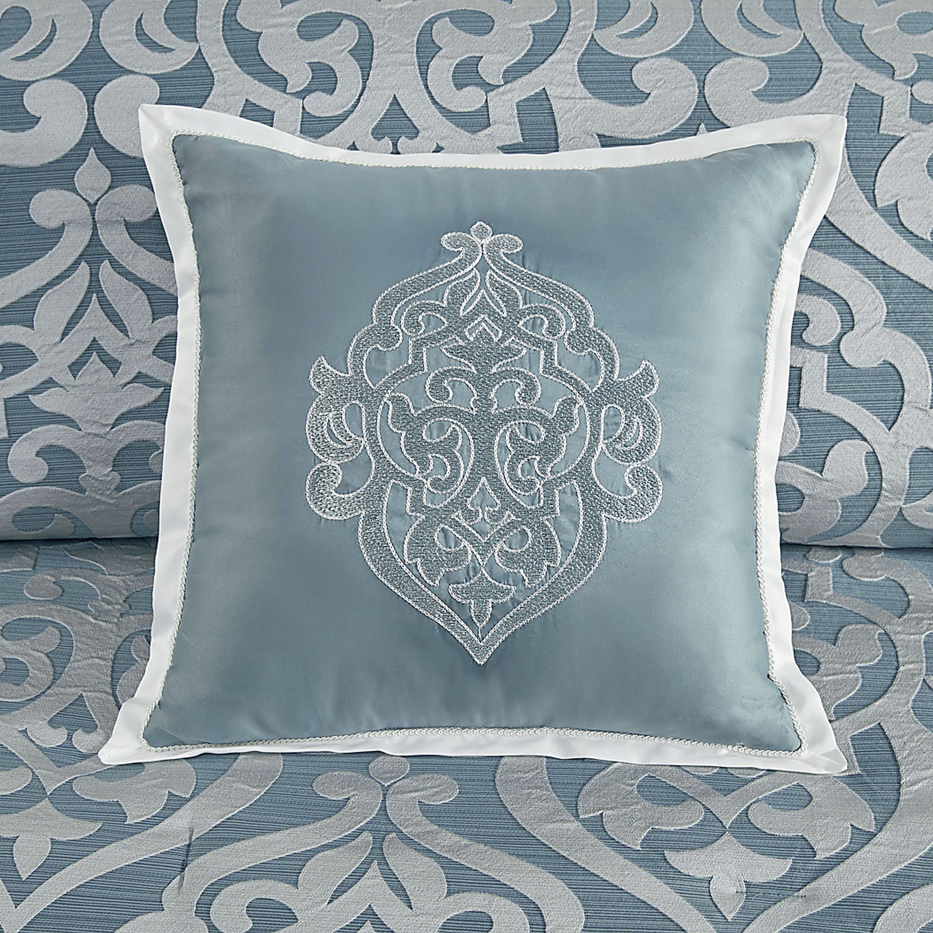 Shefflera Blue 8 Pc King Comforter Set - Image 8