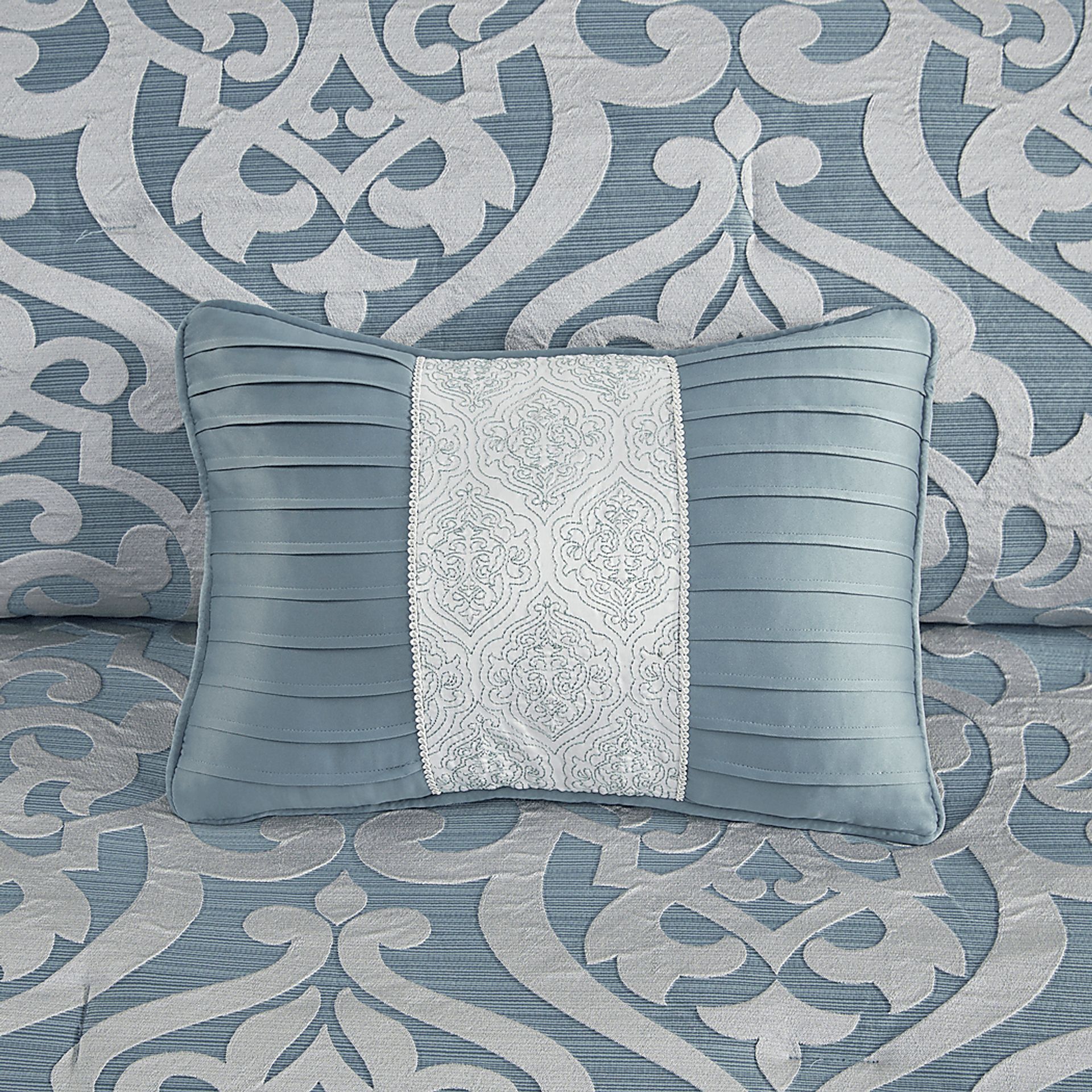 Shefflera Blue 8 Pc King Comforter Set - Image 9