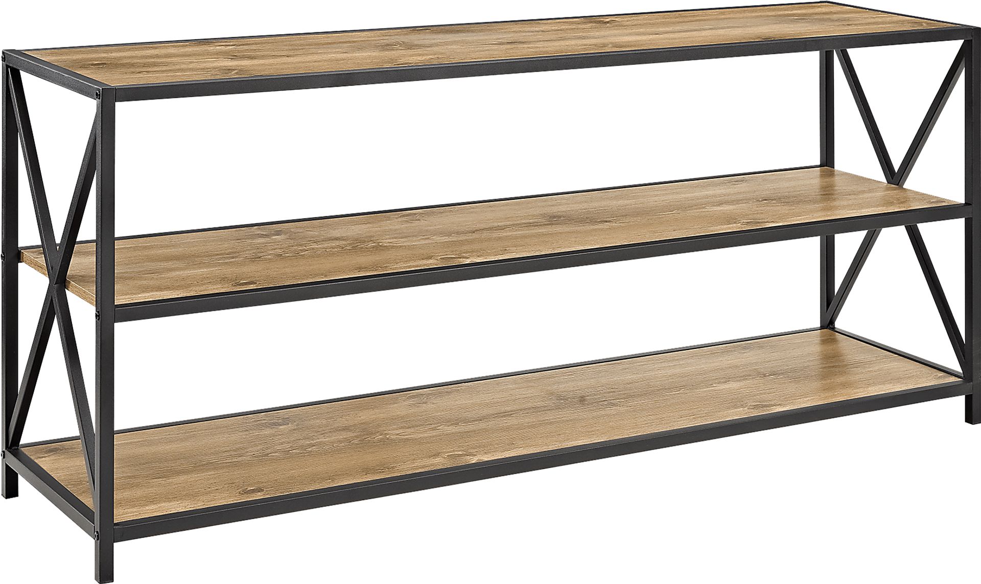 Shelley's Crossing Brown 3 Shelf Bookcase - Image 2