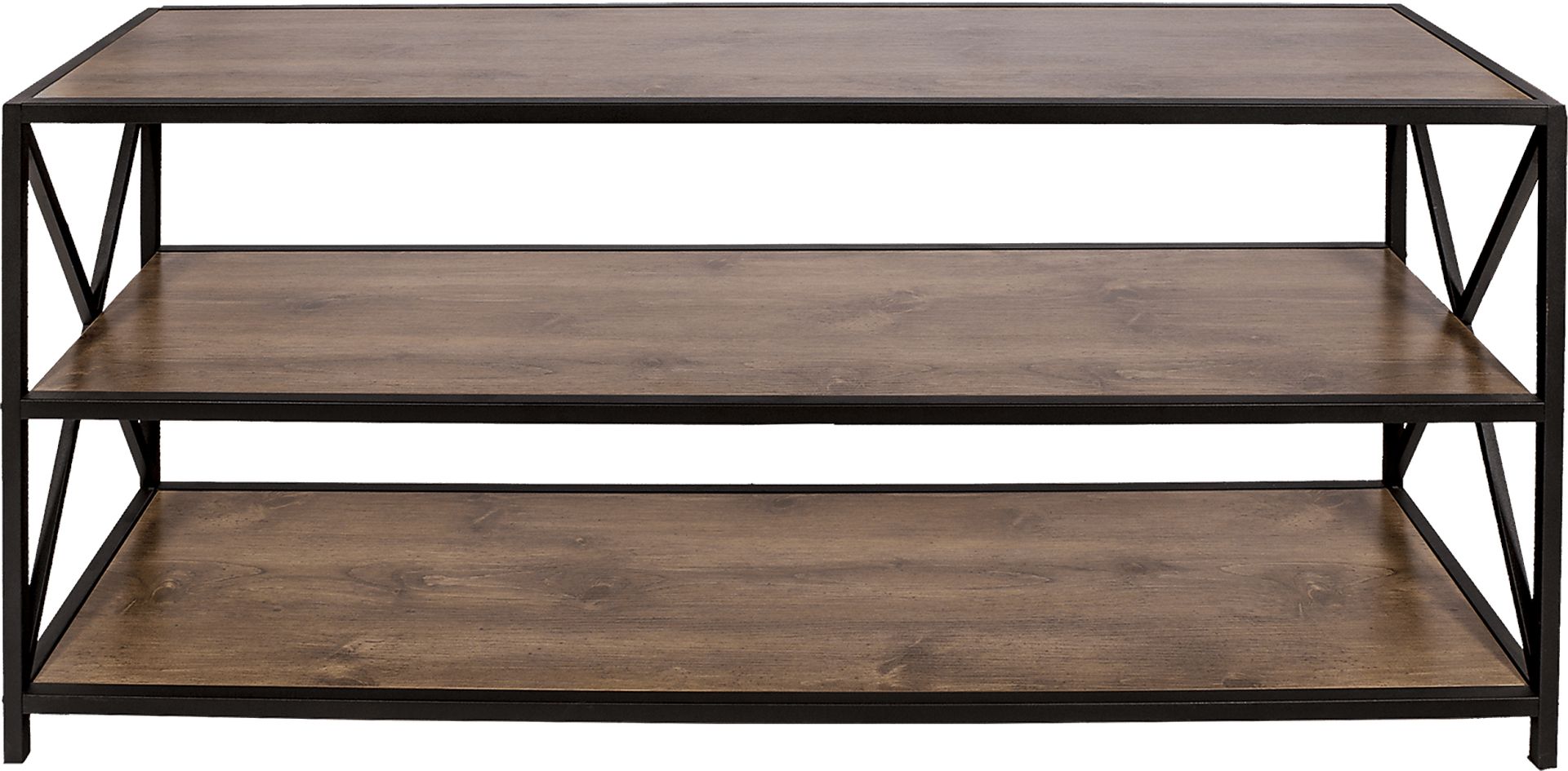 Shelley's Crossing Brown 3 Shelf Bookcase - Image 1