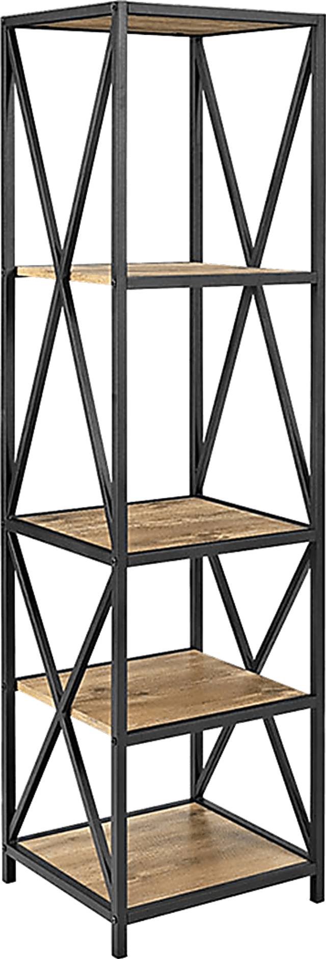 Shelley's Crossing Brown 4 Shelf Bookcase - Thumbnail - Image 2