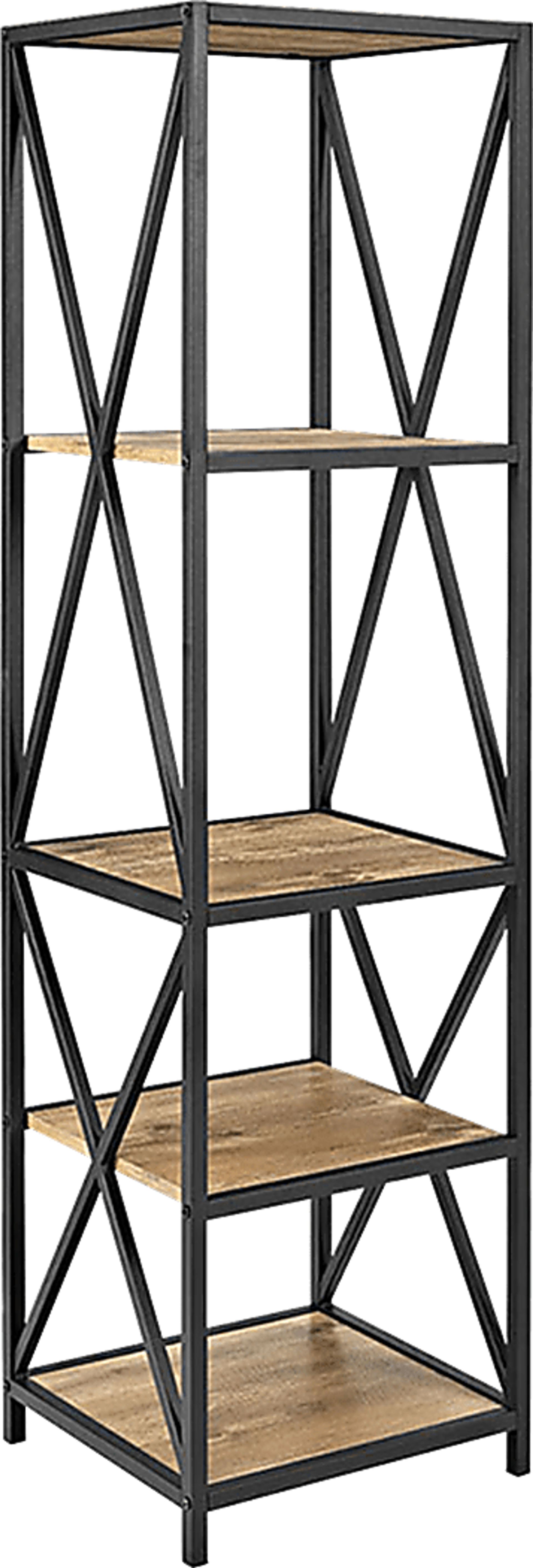 Shelley's Crossing Brown 4 Shelf Bookcase - Image 2