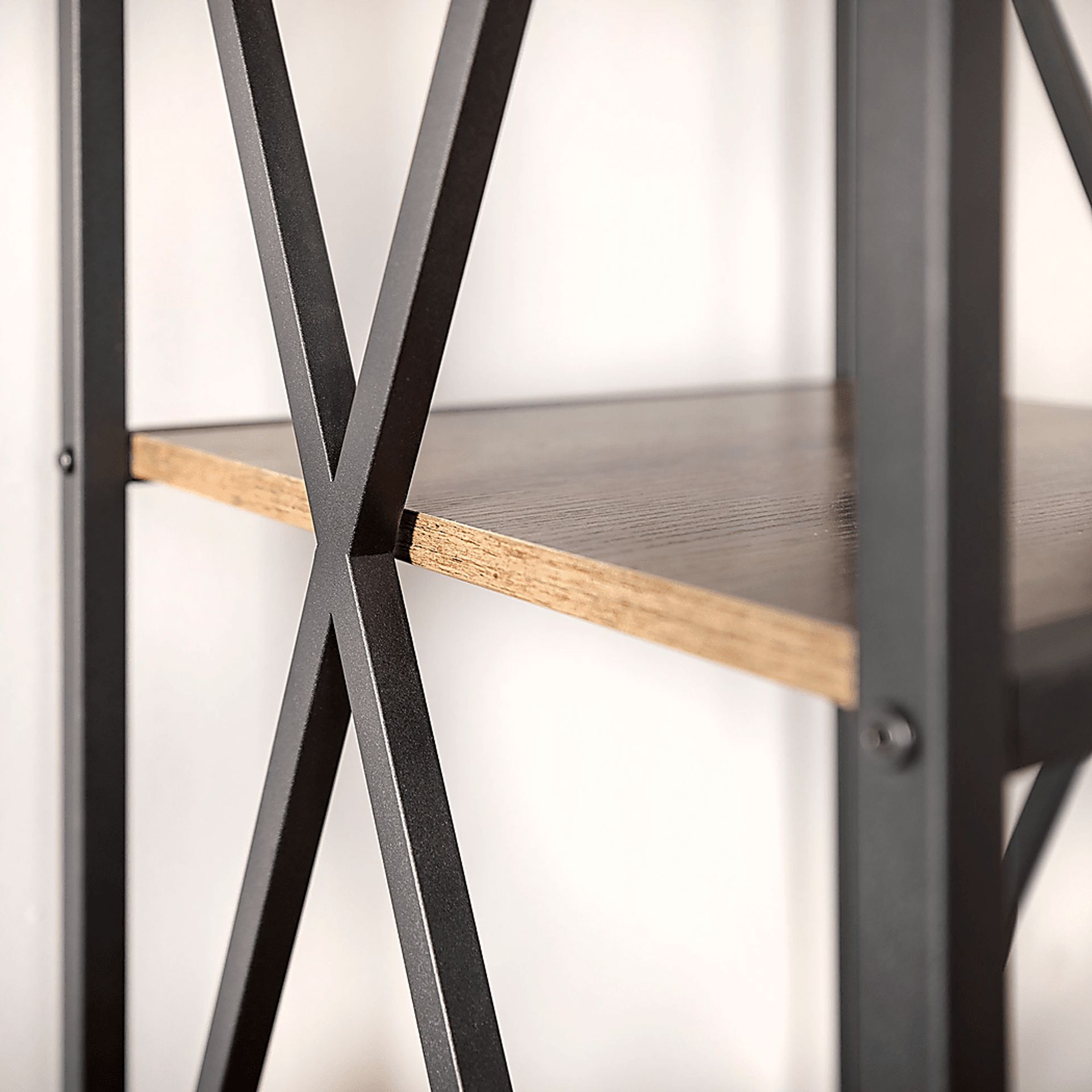 Shelley's Crossing Brown 4 Shelf Bookcase - Image 6