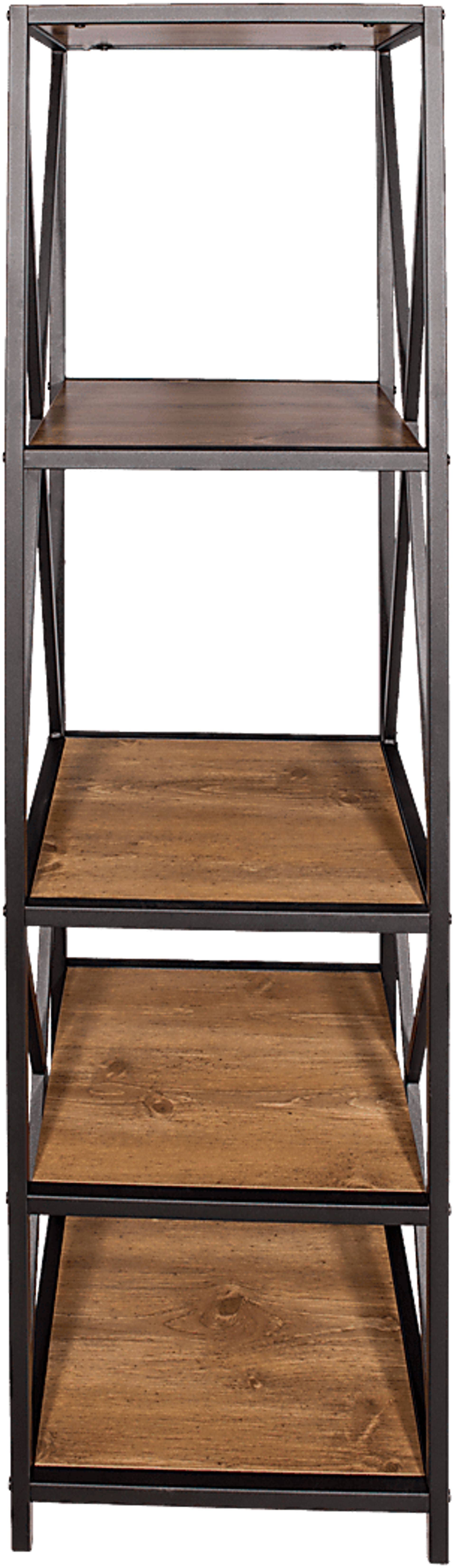 Shelley's Crossing Brown 4 Shelf Bookcase - Image 1