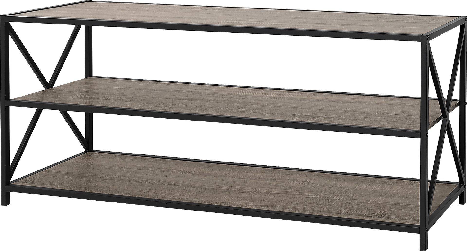 Shelley's Crossing Gray 3 Shelf Bookcase - Image 5