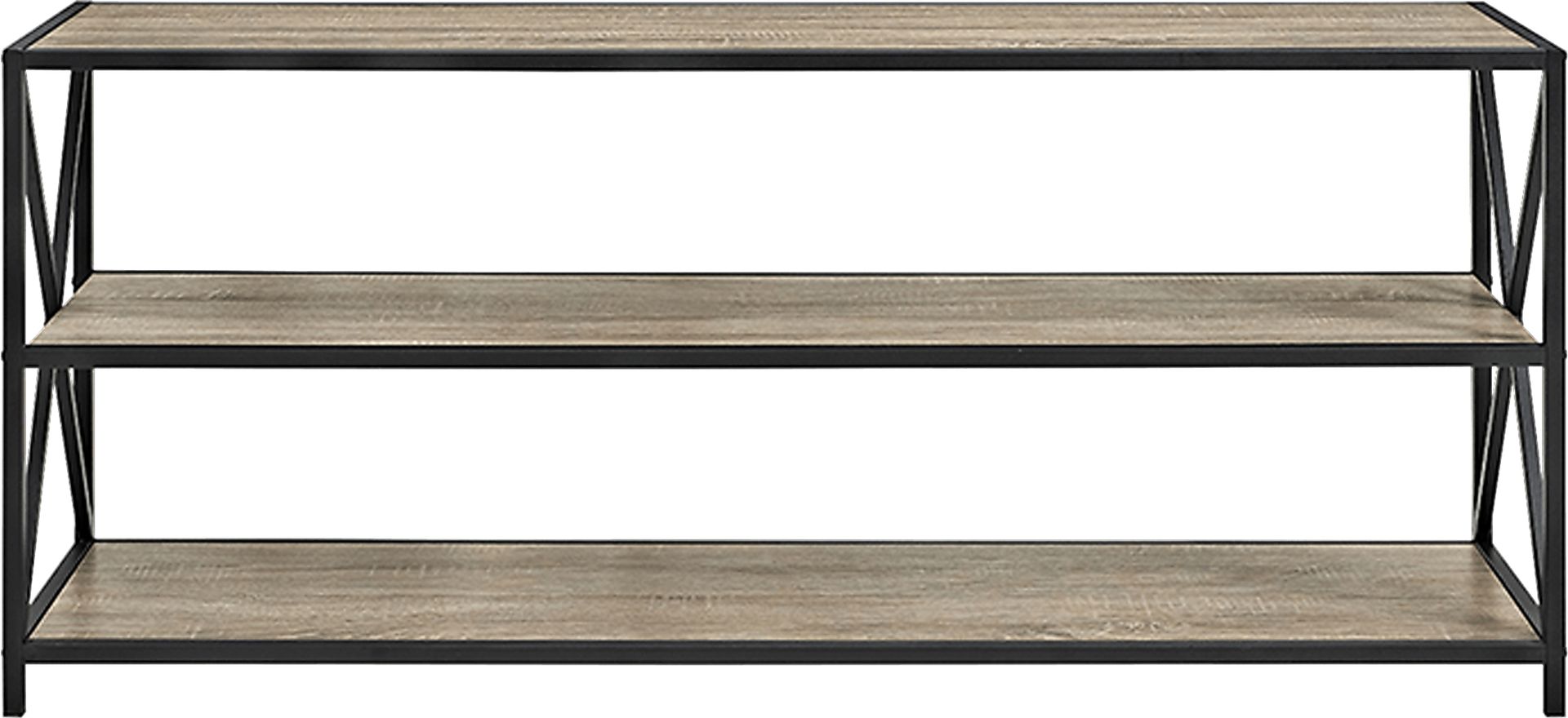 Shelley's Crossing Gray 3 Shelf Bookcase - Image 1