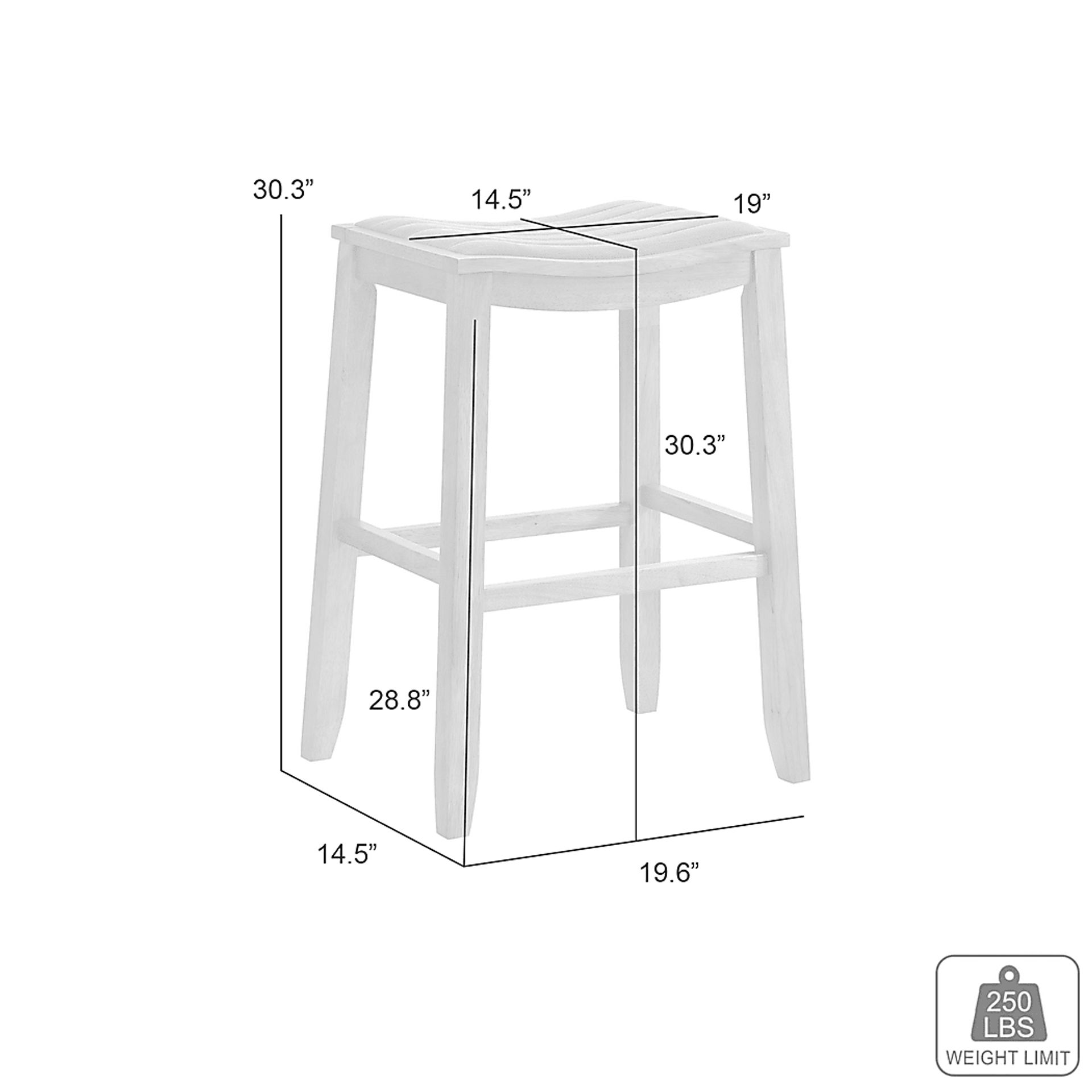 Shellpool White Barstool - Image 6
