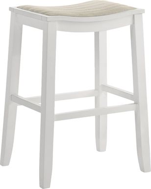 Shellpool White Barstool