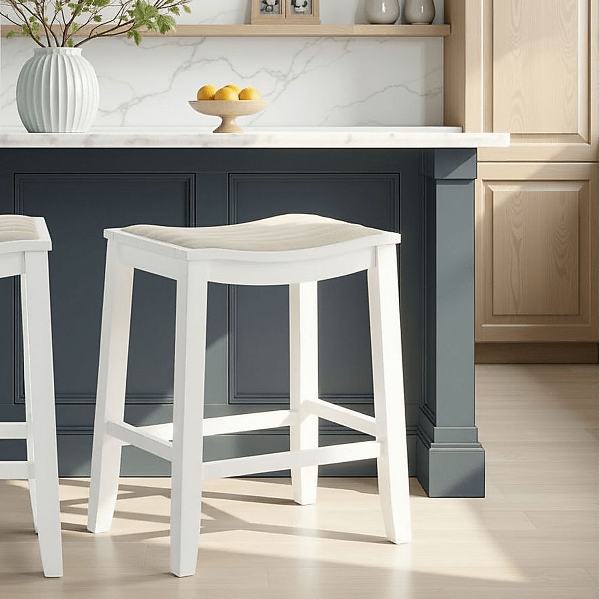 Shellpool White Counter Height Stool - Image 2