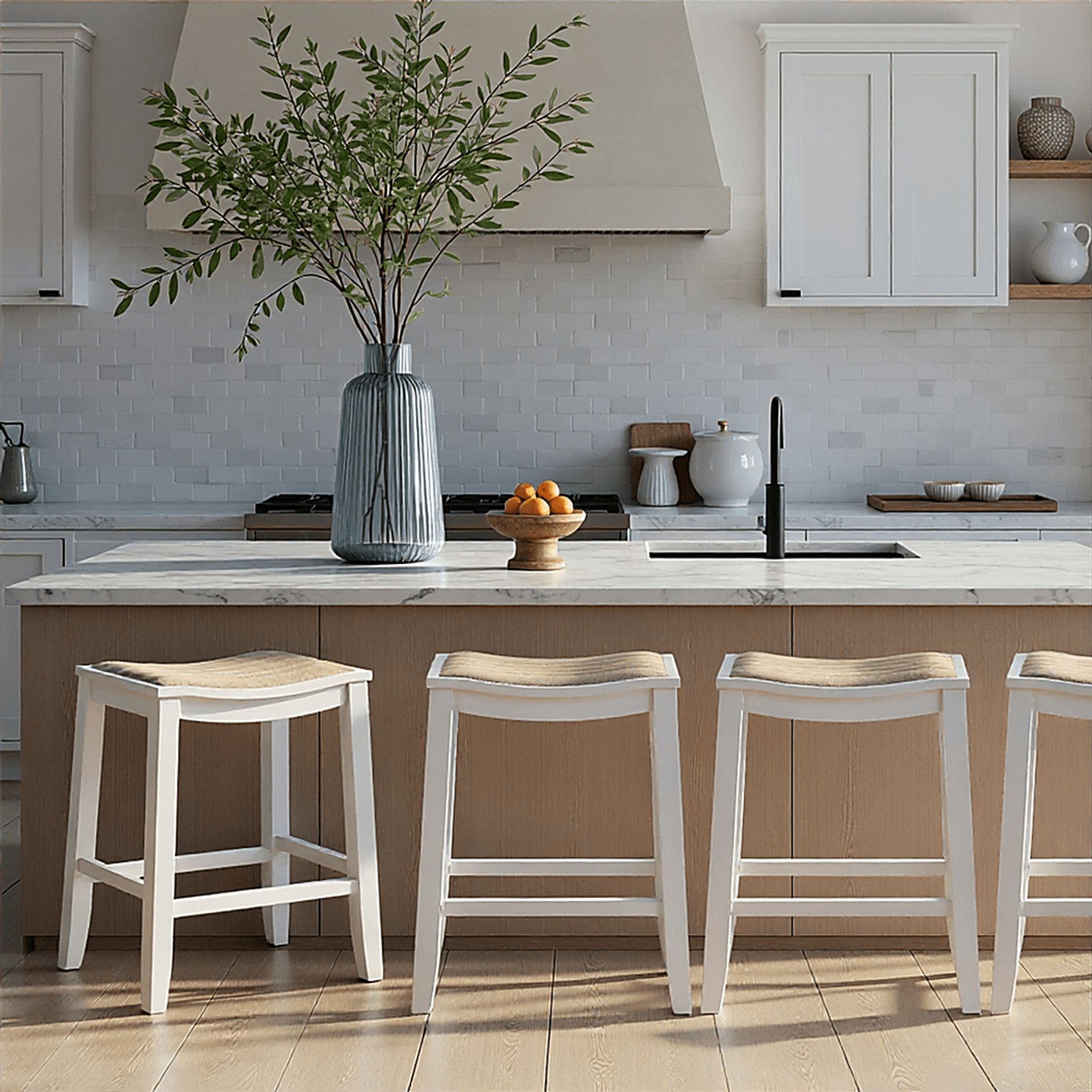 Shellpool White Counter Height Stool - Image 3