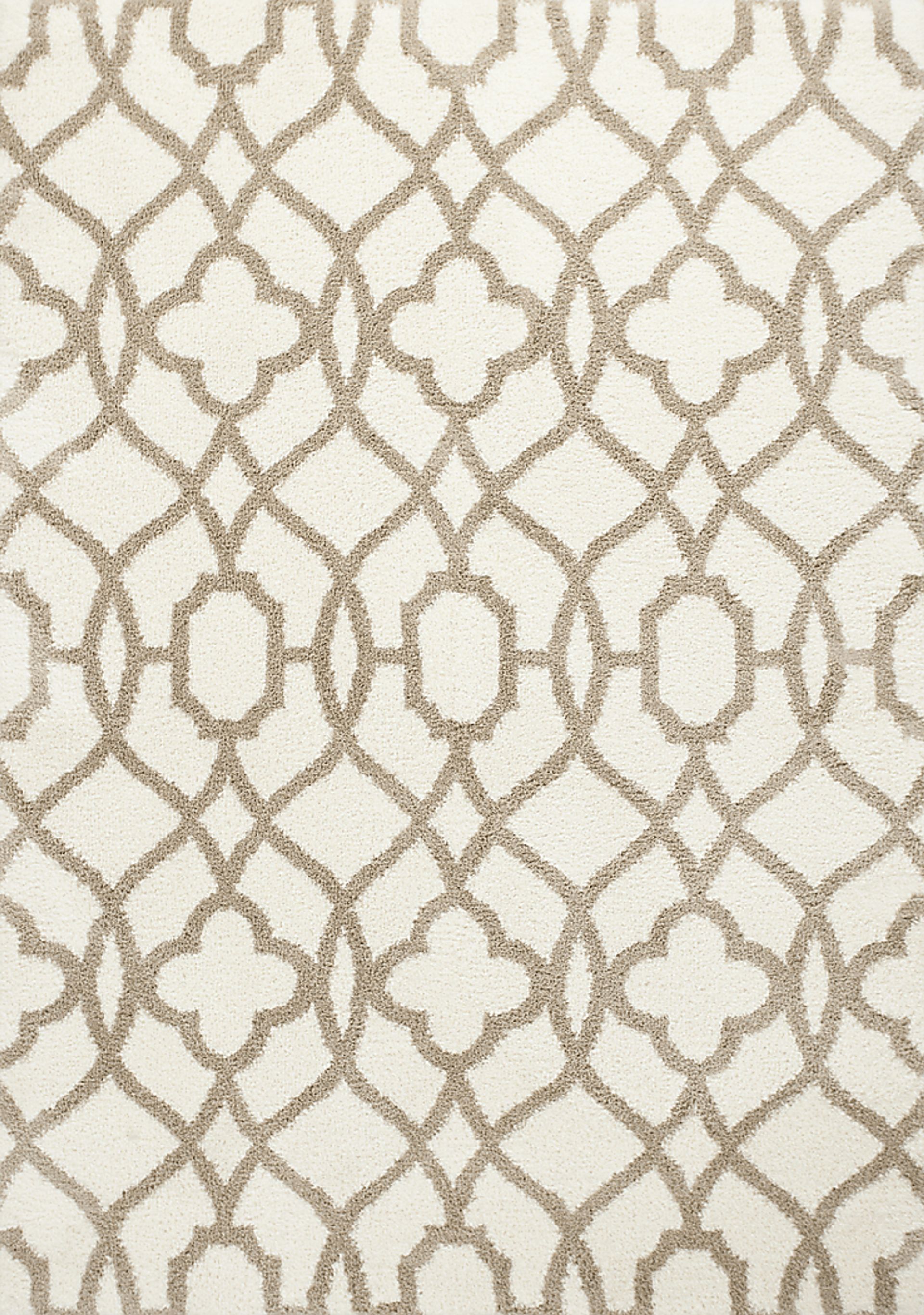 Shelnola Ivory/Beige 7'10 x 10'6 Rug - Image 1