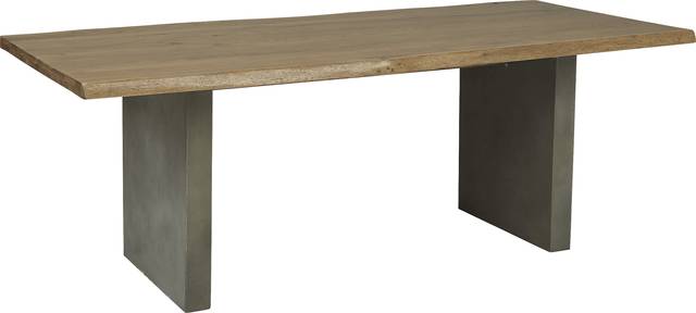 Shelter Island Brown 5 Pc Dining Room with Steel Chairs - Thumbnail - Image 2