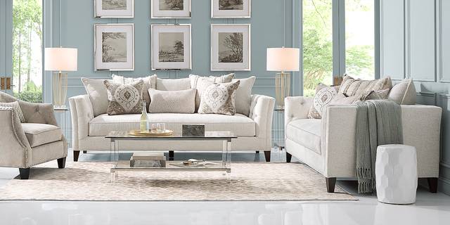 Shelton Ivory Apartment Sofa - Thumbnail - Image 2