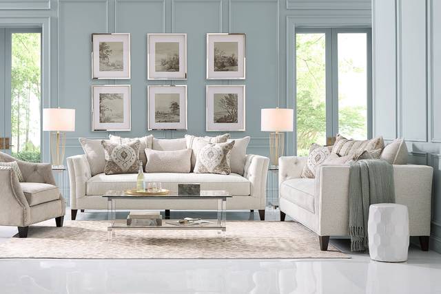 Shelton Ivory 5 pc Living Room - Thumbnail - Image 1