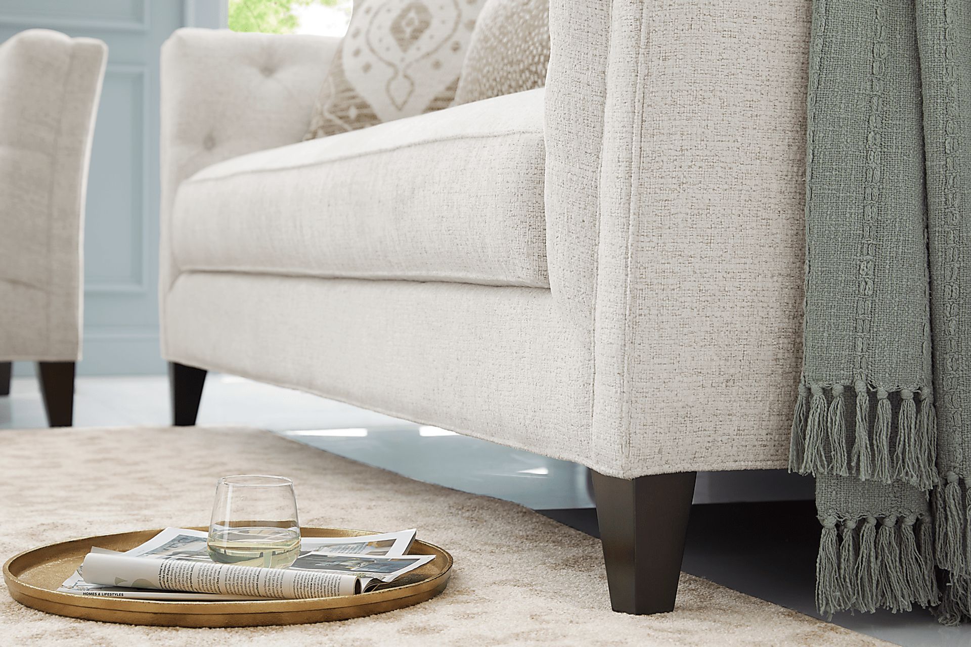 Shelton Ivory Sleeper Sofa - Image 6