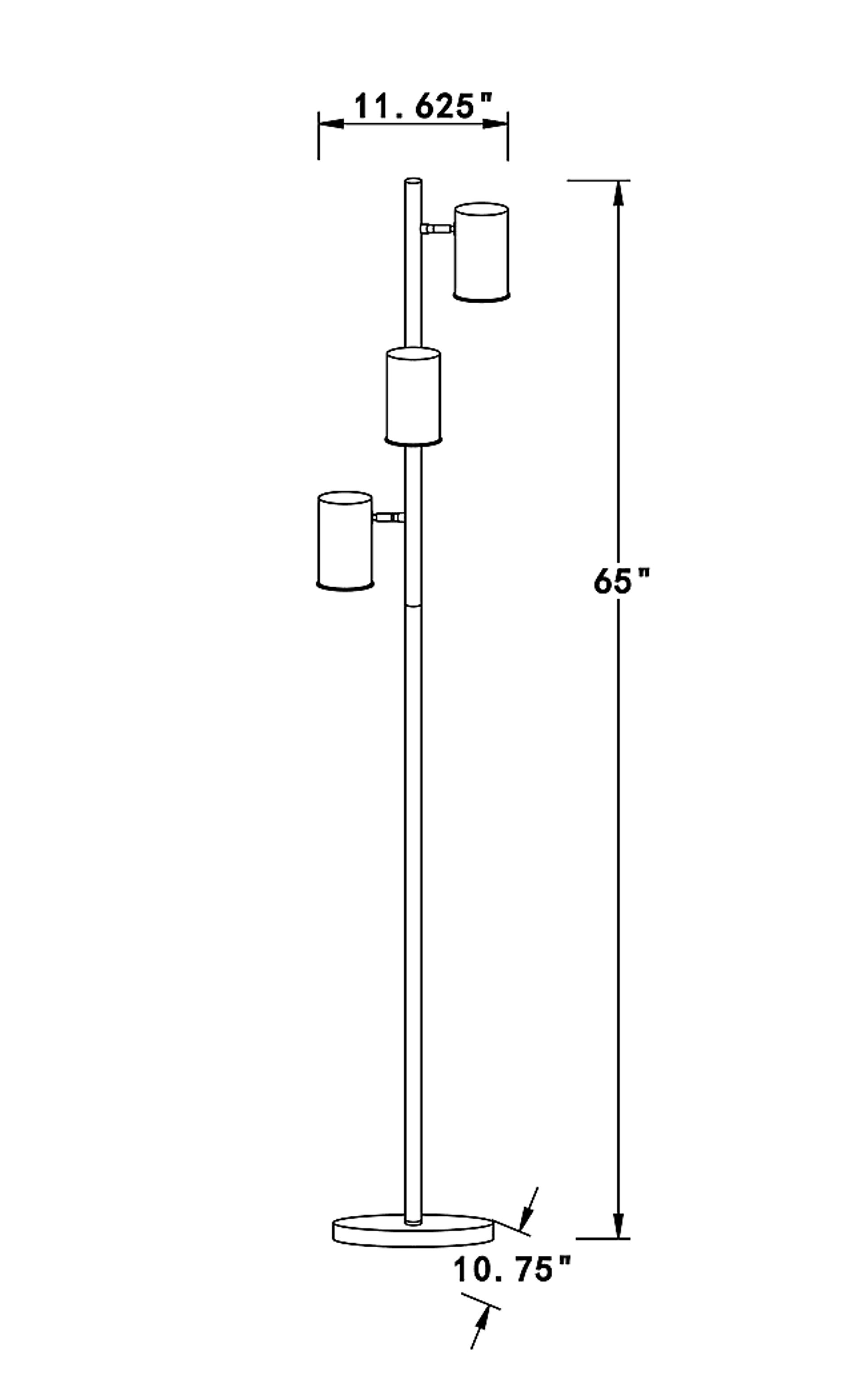 Sheltone Hills Gold Floor Lamp - Image 6