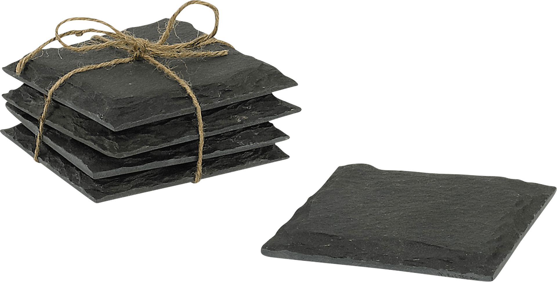 Shelwick Black Coaster, Set of 4 - Image 1