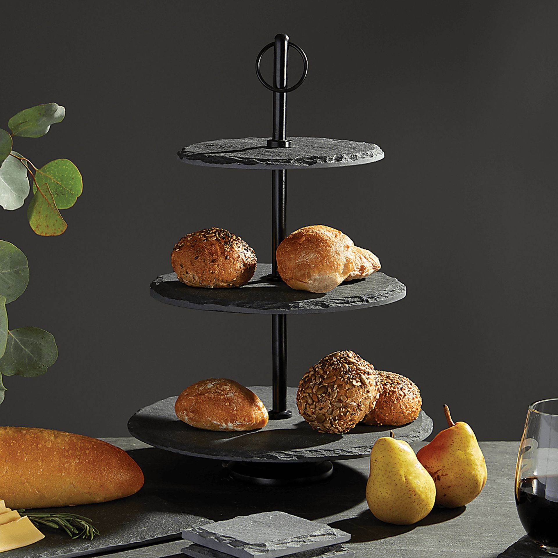 Shelwick Black Round Tray - Image 2