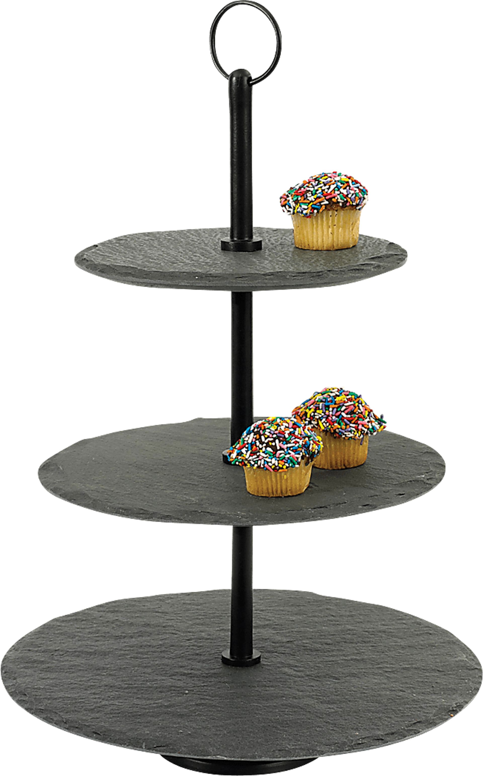 Shelwick Black Round Tray - Image 1
