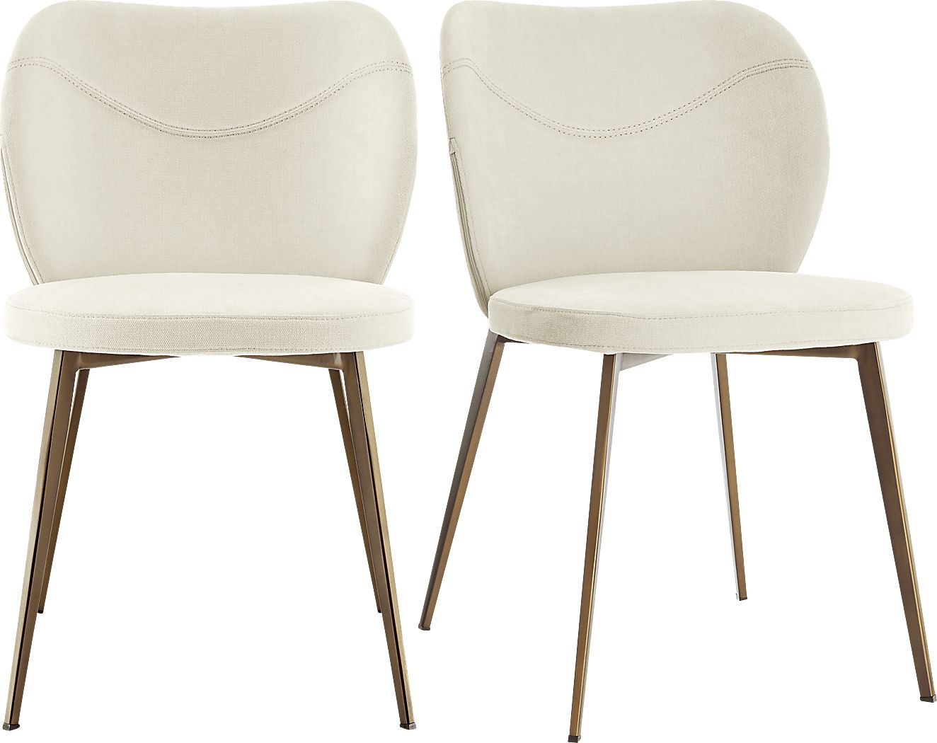 Shenadoah Beige Nylon,Polyester Fabric Dining Chair, Set Of 2 Rooms to Go