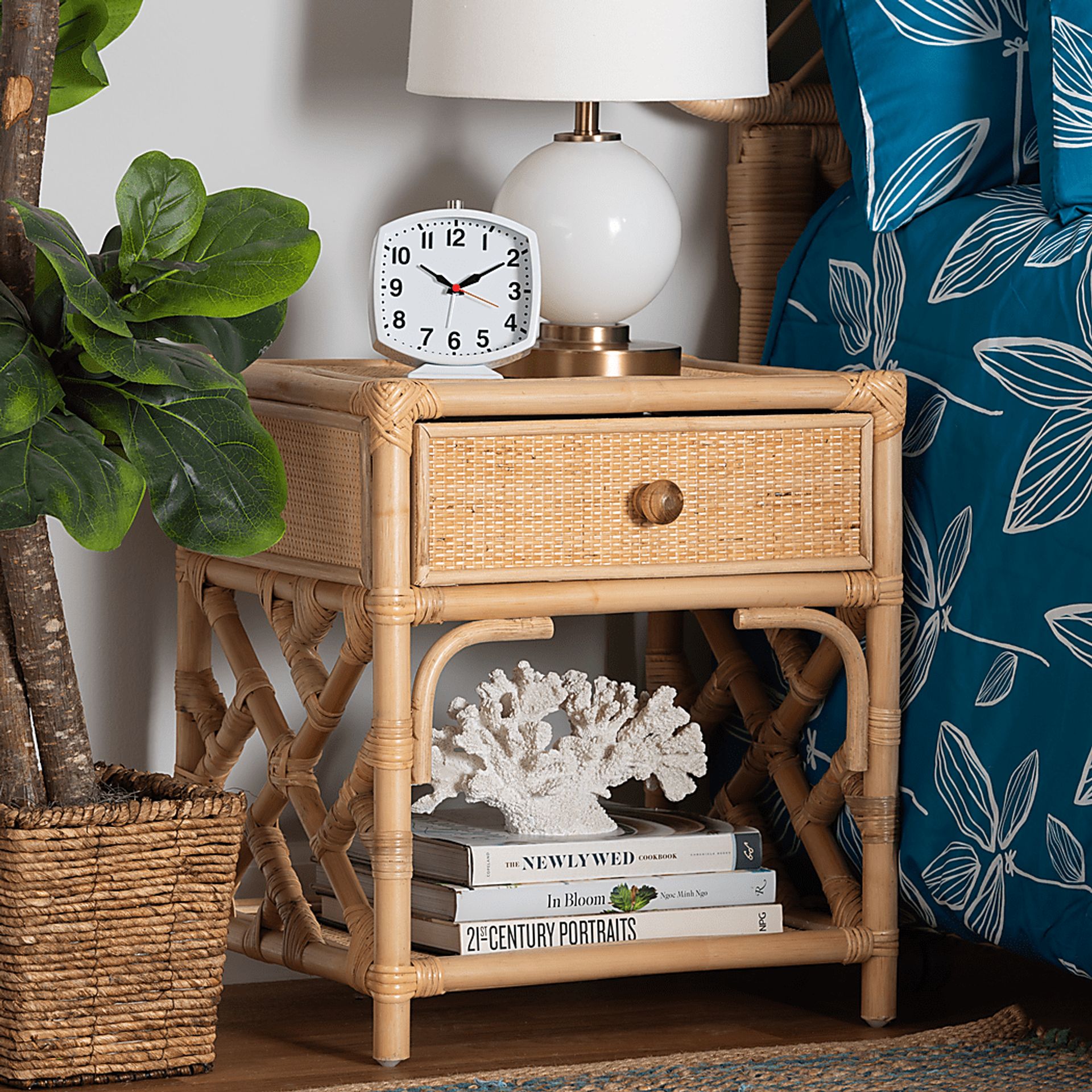 Shenela Brown Nightstand - Image 2