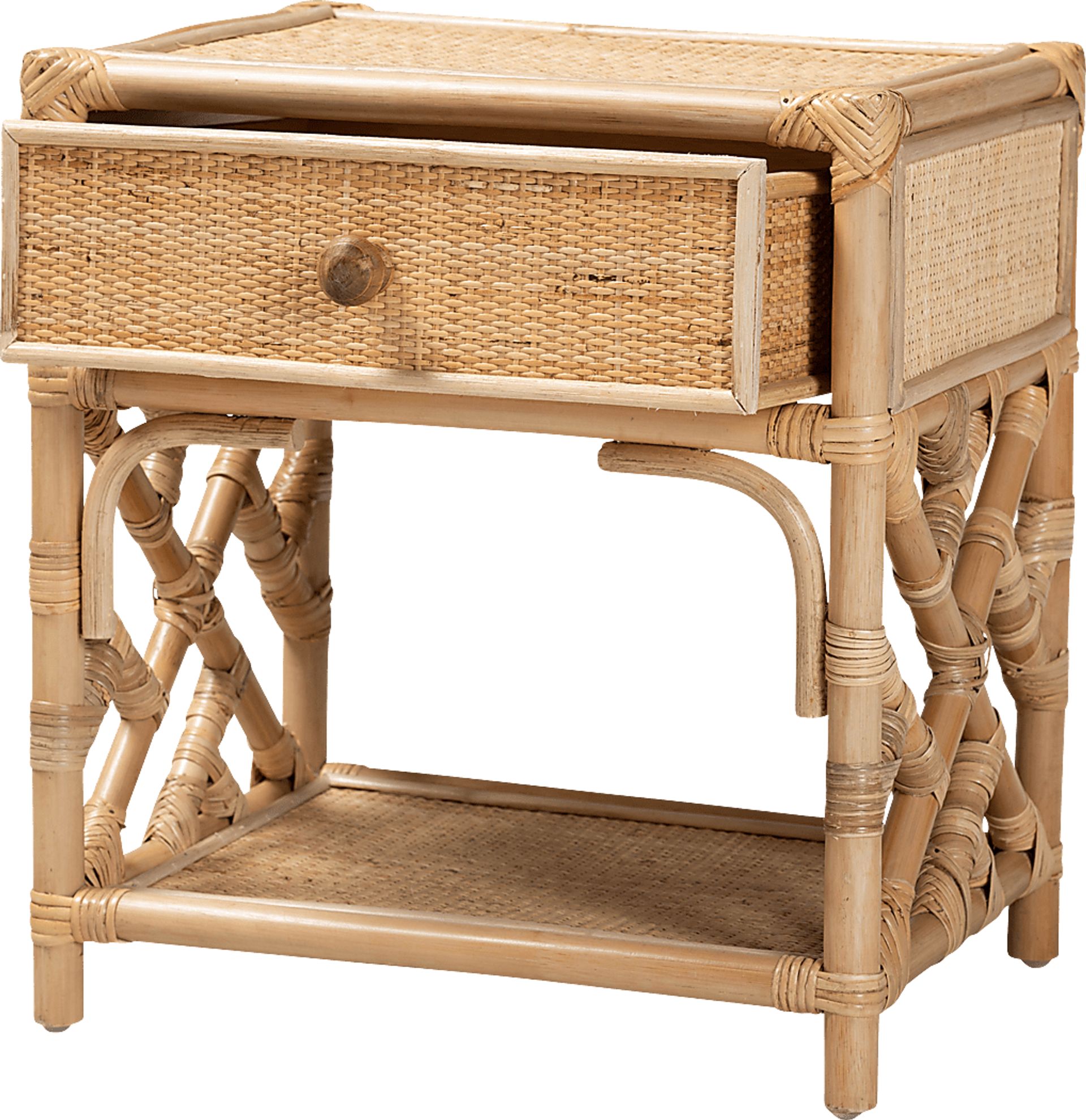 Shenela Brown Nightstand - Image 3