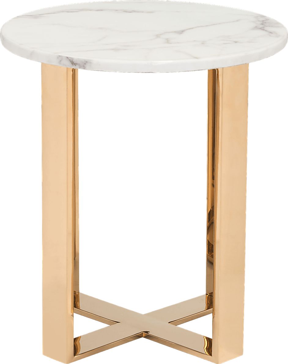Shenley Trace White End Table