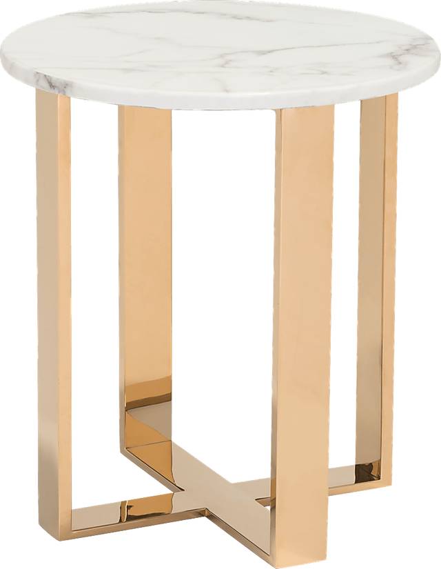 Shenley Trace White End Table - Thumbnail - Image 1