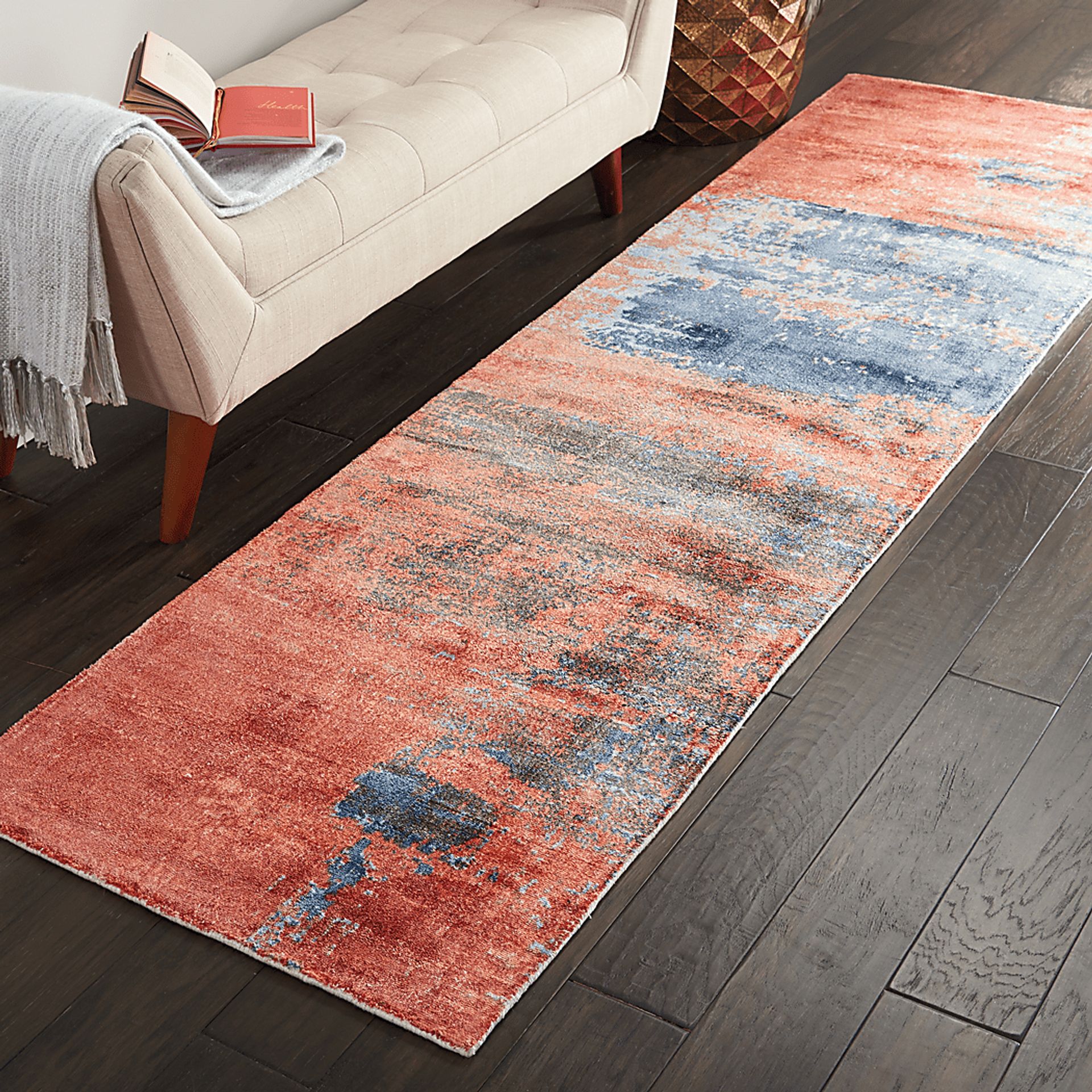 Shenoah Red 2'3 x 8' Runner Rug - Image 4