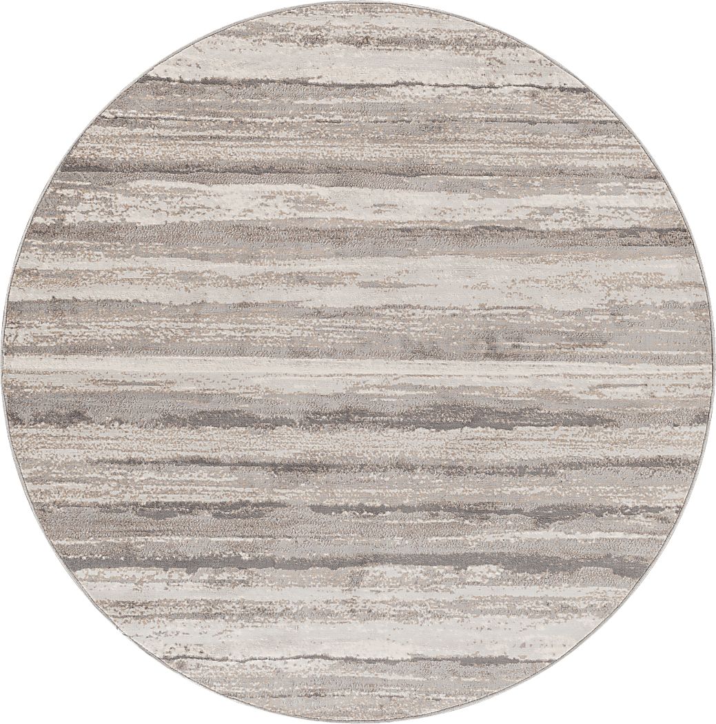 Sherbon III Gray 7'10 Round Rug