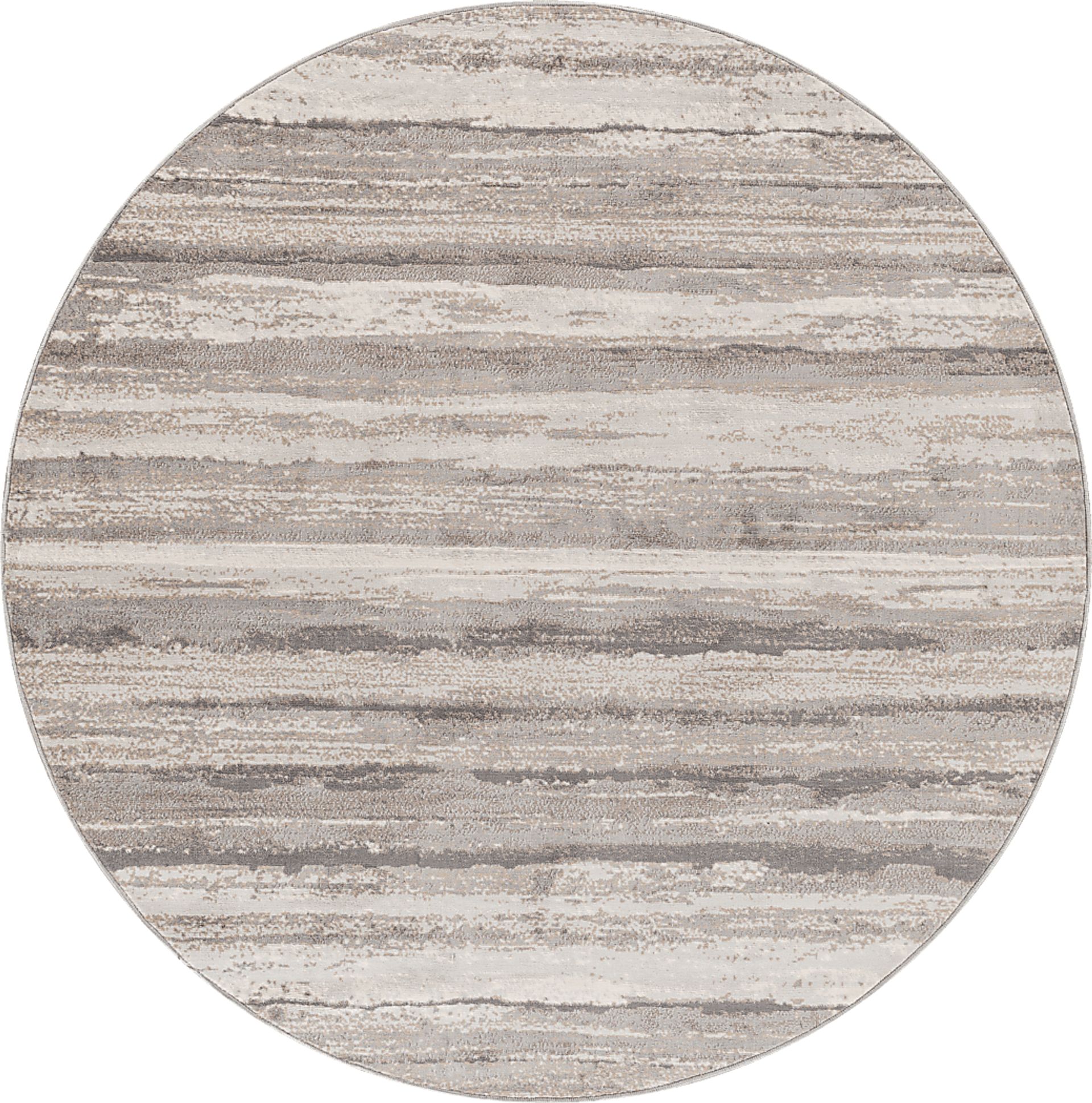 Sherbon III Gray 7'10 Round Rug - Image 1