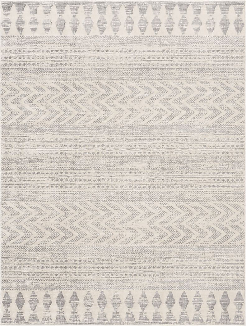 Sherbon V Off-White 6'7 x 9' Rug