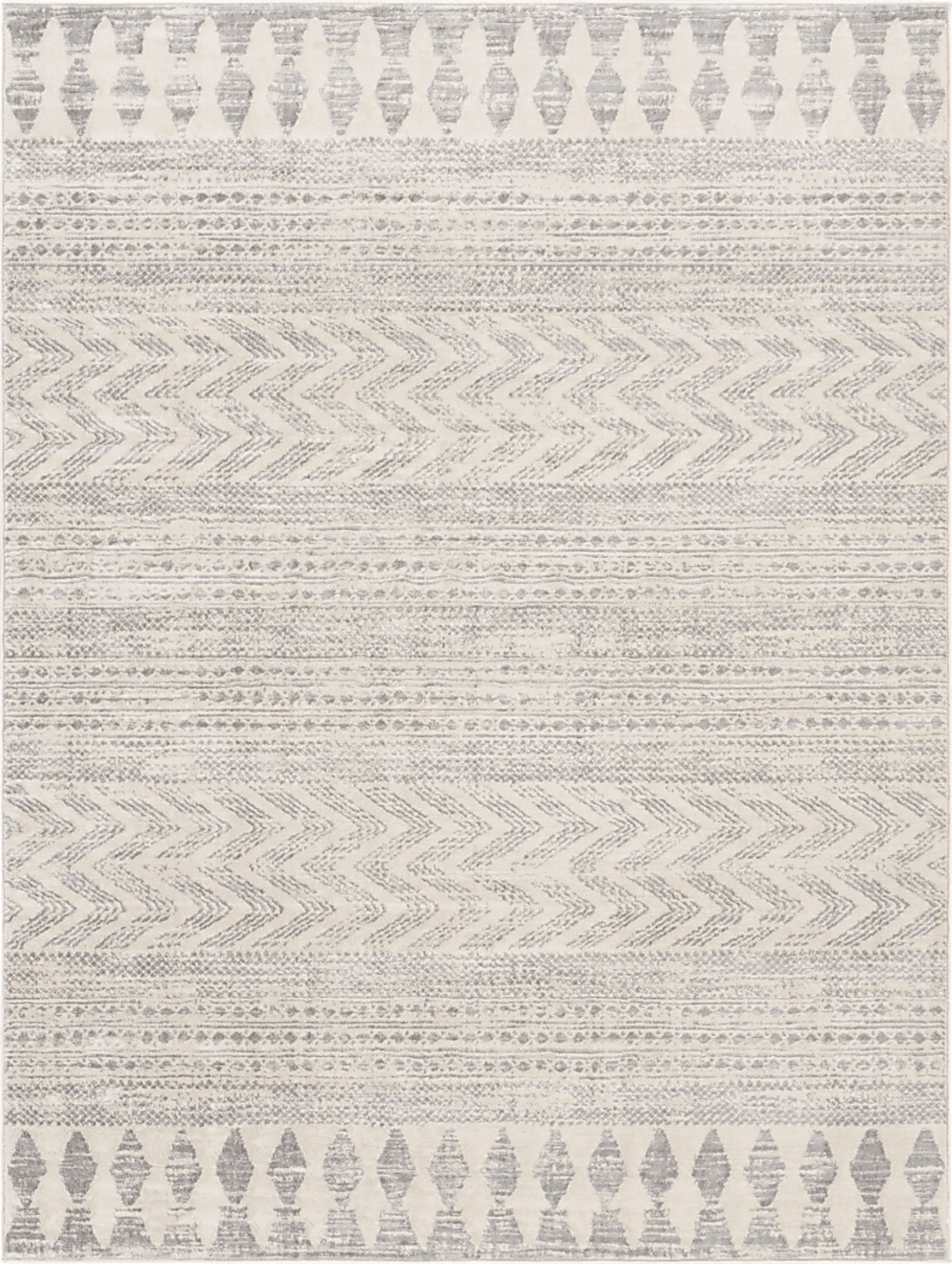 Sherbon V Off-White 6'7 x 9' Rug - Image 1