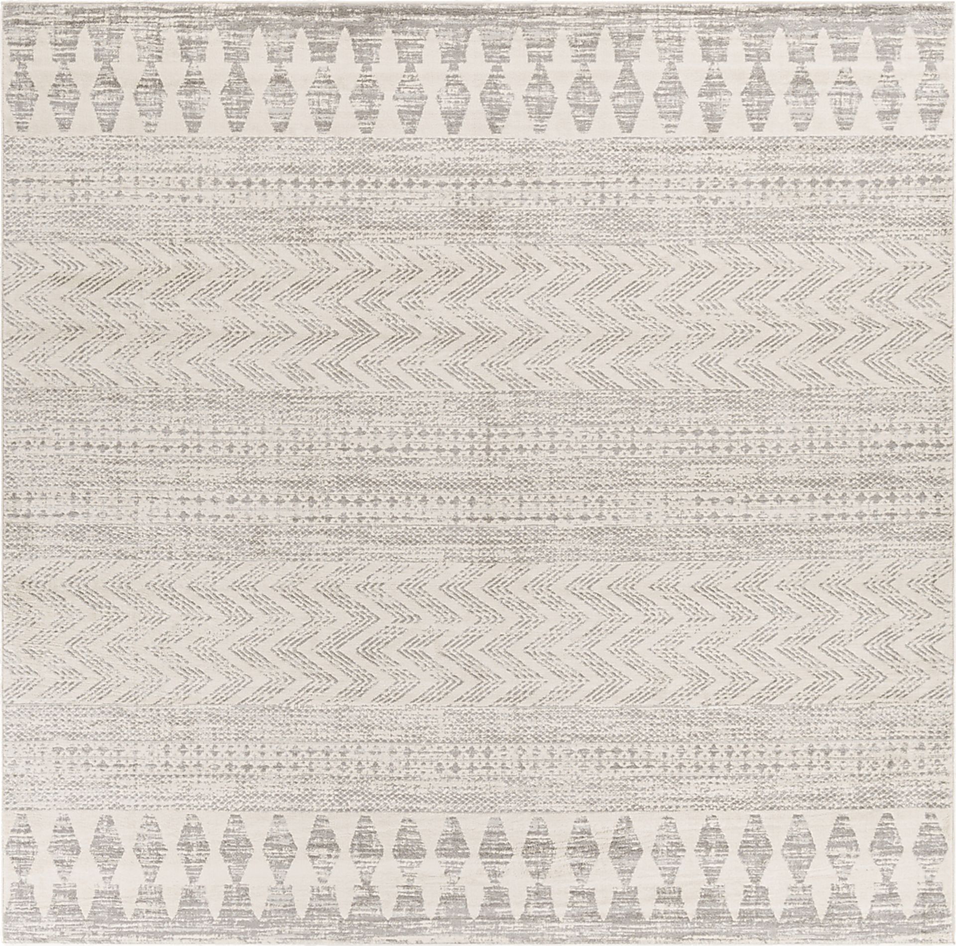 Sherbon V Off-White 7'10 Square Rug - Image 1