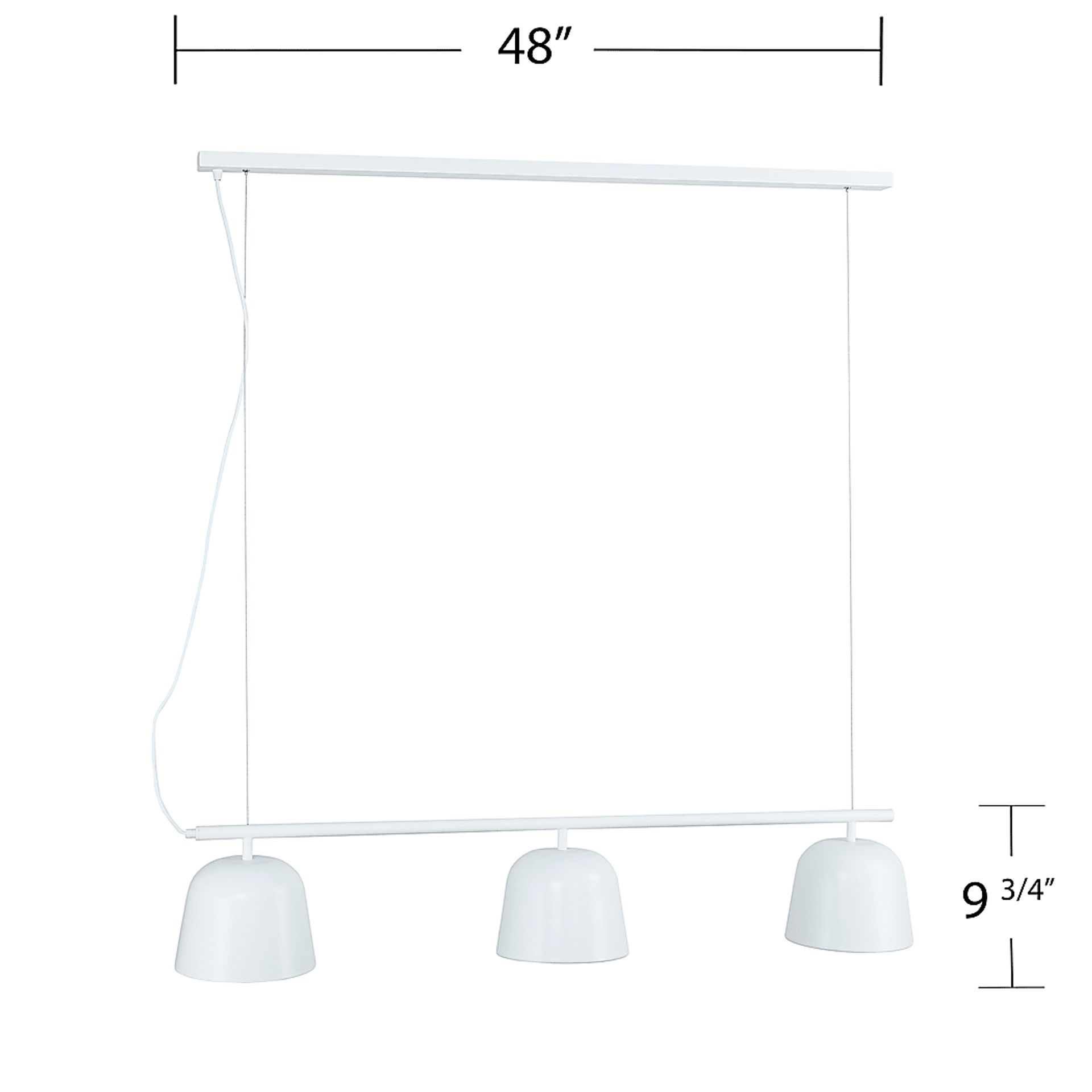 Sherbourne Court White Pendant - Image 9