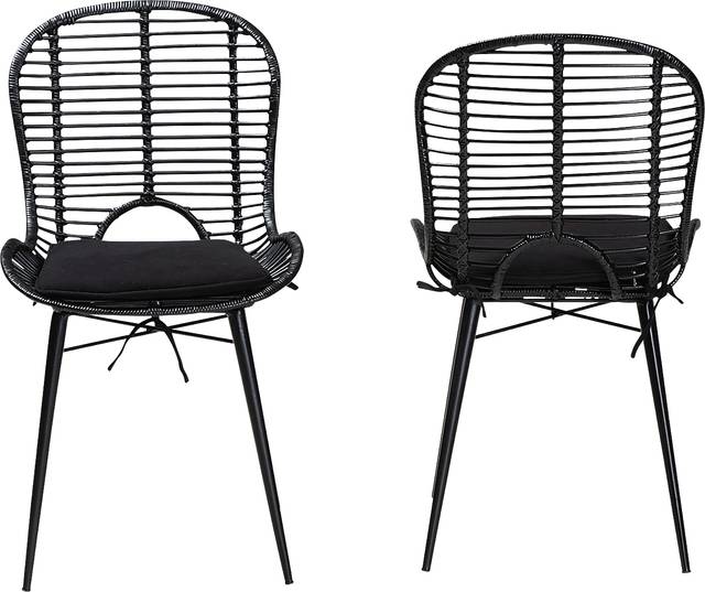 Sherburne Black Dining Chair, Set of 2 - Thumbnail - Image 3