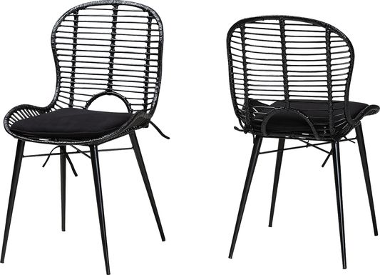 Sherburne Black Dining Chair, Set of 2